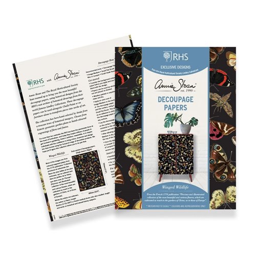 [DPWW001.0001.01] RHS Papel Decoupage  Winged Wildlife